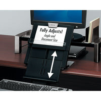 Fellowes - Porte-document In-Line, série Professional-Les sections supérieures et inférieures offrent 4 réglages pour accomoder les documents surdimentionnés   