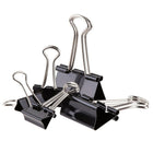 StaplesMD – Pinces relieuses, tailles variées, noir, pqt/60-Pinces en acier trempé