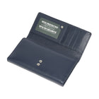 Roots - Femme Grand Portefeuille Pochette avec Chéquier Amovible - Bleu marine-1 poche zippée