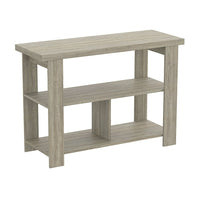 Safdie & Co. 41.25L Table Console - Taupe Foncé 3 Étagères-Embellissez votre entrée, votre couloir ou votre salon avec cette console de style moderne.