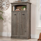 Sauder - 434929 La Collection Sonnet Springs Meuble de rangement - Finition Pebble Pine-Quatre tablettes réglables. 