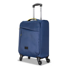 Club Rochelier - Ensemble de 3 bagages souples - Bleu marine et Jaune-Fermeture zippée à double sens