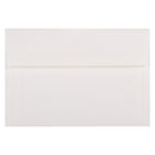 JAM Paper Enveloppes livret Strathmore papier vergé avec fermeture gommée, 5 1/2 x 8 1/8 po, blanc brillant, 1000/pqt-Blanc brillant