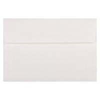 JAM Paper Enveloppes livret Strathmore papier vergé avec fermeture gommée, 5 1/2 x 8 1/8 po, blanc brillant, 1000/pqt-Blanc brillant