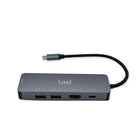 tmd Adaptateur USB-C Essential 5 ports USB-C-Gris Sidéral-HDMI x 1, PD x 1, USB3.0 x 2, Ethernet x 1