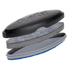 Quartet - Brosse 3-dans-1 magnétique Premium - 6,5 po x 2 po - noire-Le tampon en feutre efface efficacement la craie ou l'encre effaçable à sec et est réversible ; retournez le tampon pour un tout nouveau départ