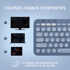 Logitech - K380 Clavier Bluetooth multi-appareils pour Mac - Myrtille-Dimensions : 10,98" L x 4,92" H x 0,62" P