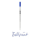 A.T. Cross - 8511 Recharge de stylo à bille, pointe moyenne, encre bleue-L’encre pour stylo à bille Cross est testée en fonction de normes archives pour résister à la décoloration et sèche en quelques secondes seulement.