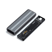 Satechi - Boîtier NVMe/Sata SSD pour périphériques USB-C - Gris sidéral-SSD non inclus