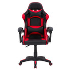 Chaise de jeu Ravagers de CorLiving - Noir/Rouge-Détail de bande de course noire et rouge