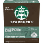 Nespresso - Starbucks Vertuo Torréfaction Pike Place - Paquet de 8-Grains de café 100 % arabica