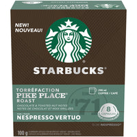 Nespresso - Starbucks Vertuo Torréfaction Pike Place - Paquet de 8-Grains de café 100 % arabica