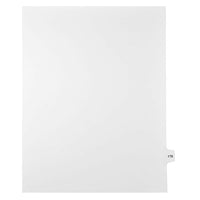 Mark Maker – Onglets séparateurs juridiques blancs, 1/15 onglets, format lettre, sans trous, numéro 178, 25/paquet-Onglets séparateurs blancs, 1/15 onglets