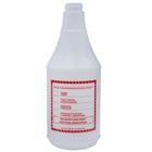 Bouteille ronde SIMDUT - 24 oz-Flacon pulvérisateur pour contenir de l'eau et des mélanges chimiques pour une utilisation sur site.