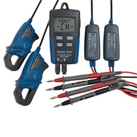 REED R5003-NIST Enregistreur de données de tension/courant c.a. v.e.v. à double entrée-Grand affichage ACL rétroéclairé