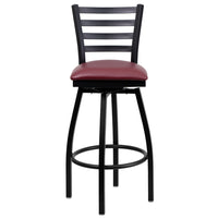 Flash Furniture - Tabouret de bar xU6F8BLDSWVBGV, bourgogne-Tabouret de bar en métal