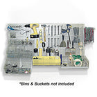 Azar Displays – Panneau d’accrochage mural, 48 x 24 po, givré transparent (700248-CLR)-Facile à assembler