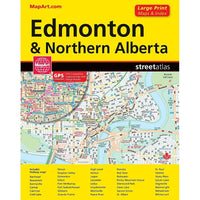 Guide des rues MapArtMD, Edmonton et Nord de l'Alberta, bilingue-1