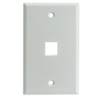 Digiwave – Plaque murale Keystone, 1 fente, 5 x 3 x 1 (po), blanc-Compatible avec n’importe quelle prise Keystone