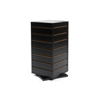 Can-Bramar - Econoline rotatif à lattes pour comptoir présentoir - 12po P x 12po L x 25po H - Noir-Accepte tout le matériel et les accessoires standard de slatwall