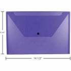 JAM Paper - Enveloppes en plastique avec fermeture à pression - Livret légal - 9.75" x 14.5" - Poly violet - Paquet de 12-Taille : Légal (9.75 po L x 14.5 po l)