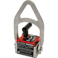 Mag-Mate – Aimants de levage dynamique, longueur : 5 po, retenue max. : 150 lb, poignée sup. marche/arrêt verr. rotat. (DL0150)-Capacité de retenue maximale : 150 lb