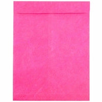 JAM Paper - Enveloppes pour catalogue à extrémité ouverte - indéchirables - Tyvek - 10 x 13 - rose fuchsia - paquet de 25-Couleur : enveloppe Tyvek rose vif.