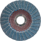 Merit - Disques À Lamelles - Norton Métal R828, 5po x 7/8po, Type 27, Grain 80, Zirconium, paquet de 12-Matériau abrasif Zirconium