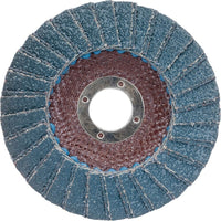 Merit - Disques À Lamelles - Norton Métal R828, 5po x 7/8po, Type 27, Grain 80, Zirconium, paquet de 12-Matériau abrasif Zirconium
