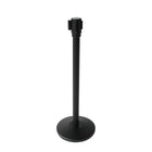 Poteau de contrôle des foules Futech avec ceinture noire rétractable-Barrière de contrôle des foules