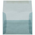 JAM Paper Enveloppes translucides A2, bleu océan, 250/paquet-Intérieur vierge où écrire un mot personnalisé