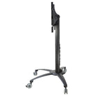 TygerClaw – Meuble mobile pour téléviseur de 32 à 55 po, 39,4 x 22,7 x 43,3 po, noir-Peut supporter la plupart des écrans plats de 32 po à 55 po, pesant jusqu’à 198 lb (90 kg)