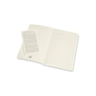 Moleskine – Cahier quotidien Volant, grand format, uni, orange corail et bleu algue-marine, Paquet de 2-Toutes les feuilles sont détachables
