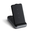 Satechi - Duo Support de chargeur sans fil - Gris sidéral-Port USB-C supplémentaire pour que vous puissiez charger jusqu’à trois appareils simultanément avec 10000mAh pleine capacité de batterie