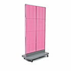 Azar Displays – Panneau perforé sur pied, 32 x 60 po, rose (700732-PNK)-En panneau perforé