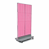 Azar Displays – Panneau perforé sur pied, 32 x 60 po, rose (700732-PNK)-En panneau perforé