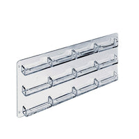 Azar Displays – Présentoir mural à 12 pochettes pour cartes professionnelles, acrylique, 8,5 x 17,25 po, 2/paquet (252223)-Fonctionne sur un panneau perforé ou rainuré et un mur à grille