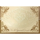Rosedale – Cartes de souhaits de mariage et enveloppes « For A Special Couple », doré, 5 1/2 x 8 po, 6/paquet (19931)-Imprimées sur du papier cartonné non couché de haute qualité