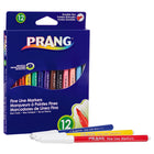 Prang − Marqueurs d’art classique − fine line − couleurs variées - paquet de 12-Couleurs variées, pointe fine durable