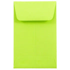 JAM Paper - Enveloppes à monnaie no 1, 2,25 x 3,5 po, vert lime intense Brite Hue, 500/paquet-Enveloppes à monnaie