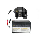 VOSKER V-CABLE12 Câble d’alimentation extérieur 12V.-Câble dalimentation 3,6 m (12 pieds) pour connecter une pile 12V à une caméra VOSKER
