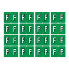 Oxford – Étiquettes alphabétiques compatibles Datafile, « F », vert pâle, paq./240-Assignez des lettres spécifique aux sections de classement individuelles