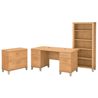 Bureau Somerset 60po de large avec classeur lat.-1