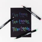 Tombow - Stylos-pinceaux pastel Fudenosuke - Paquet de 6-Superposer l'encre pour augmenter l'opacité
