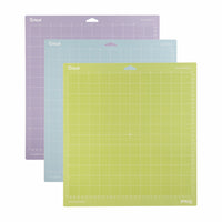 Cricut - Tapis De Coupe 12 x 12po Variété, paquet de 3-3 tapis de machine réutilisables 12 " x 12"  (30,5 cm x 30,5 cm)
