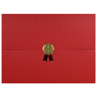 St. James - Porte-certificats/porte-documents - Sceau d'or avec ruban rouge - rouge - paquet de 5-Ajoutez une touche d'élégance, de cérémonie et de sincérité à l'attribution de reconnaissance