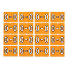 Oxford – Étiquettes alphabétiques compatibles Datafile, « O », orange pâle, paq./240-Assignez des lettres spécifique aux sections de classement individuelles