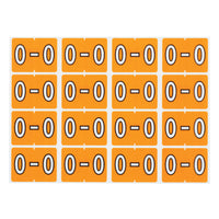 Oxford – Étiquettes alphabétiques compatibles Datafile, « O », orange pâle, paq./240-Assignez des lettres spécifique aux sections de classement individuelles