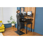 Rocelco – Support de sol pour bureau assis/debout DADR-FS, pour DADR-40 ou DADR-46, noir-Le support de sol pour votre support de bureau DADR-40 ou DADR-46 vous permet de libérer l'espace sur votre bureau actuel