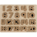 Puzzle créatif de tableau de nombre de début-En bois